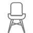 illustration of an Eames molded plastic side chair